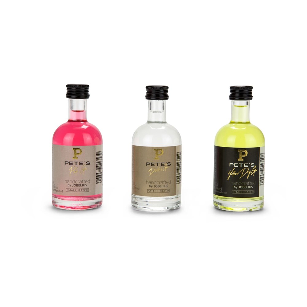 Gin-Tasting, 3 exklusive Gin-Sorten