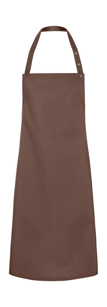 Bib Apron Press Stud Santorini - Light Brown