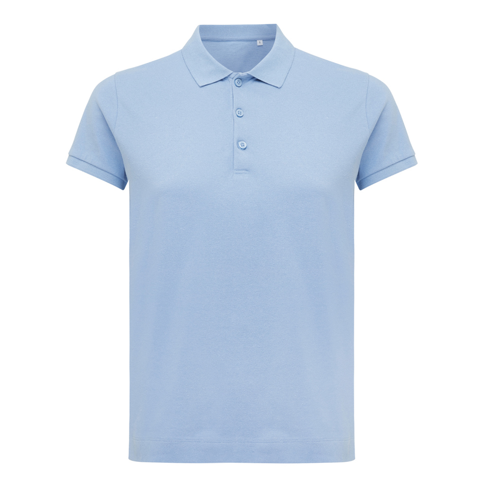 IQONIQ Yosemite Damen Piqué-Poloshirt aus rec. Baumwolle - sky blue (± PMS 15-3930 TCX)