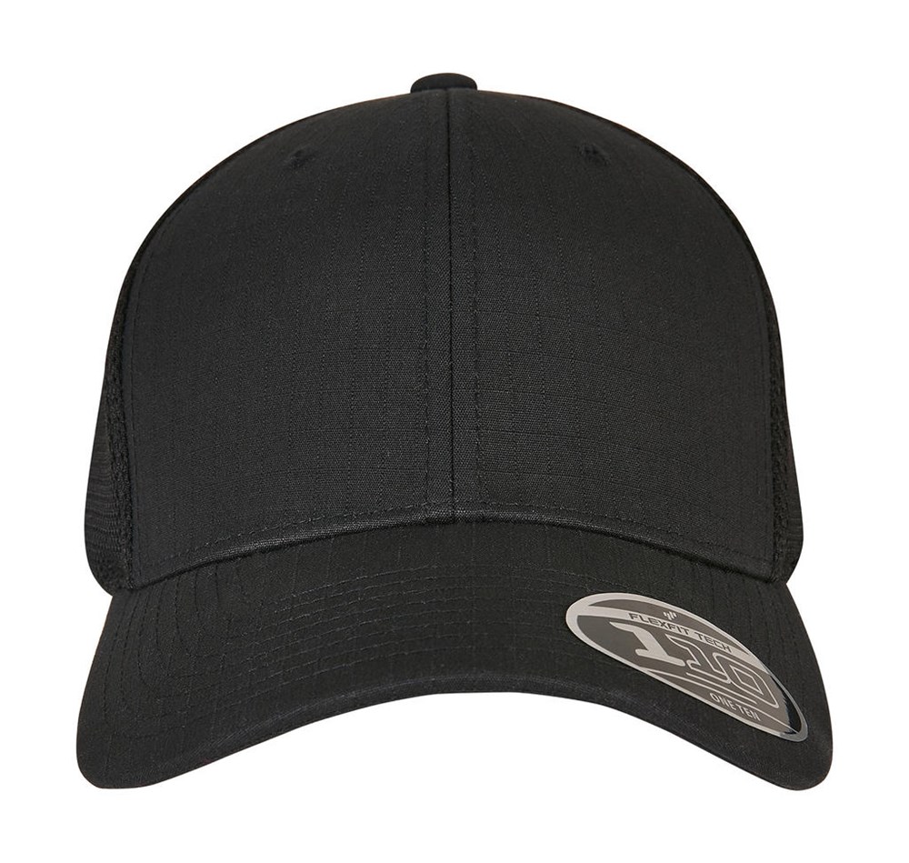 110 Flexfit Ripstop Mesh Cap - Black