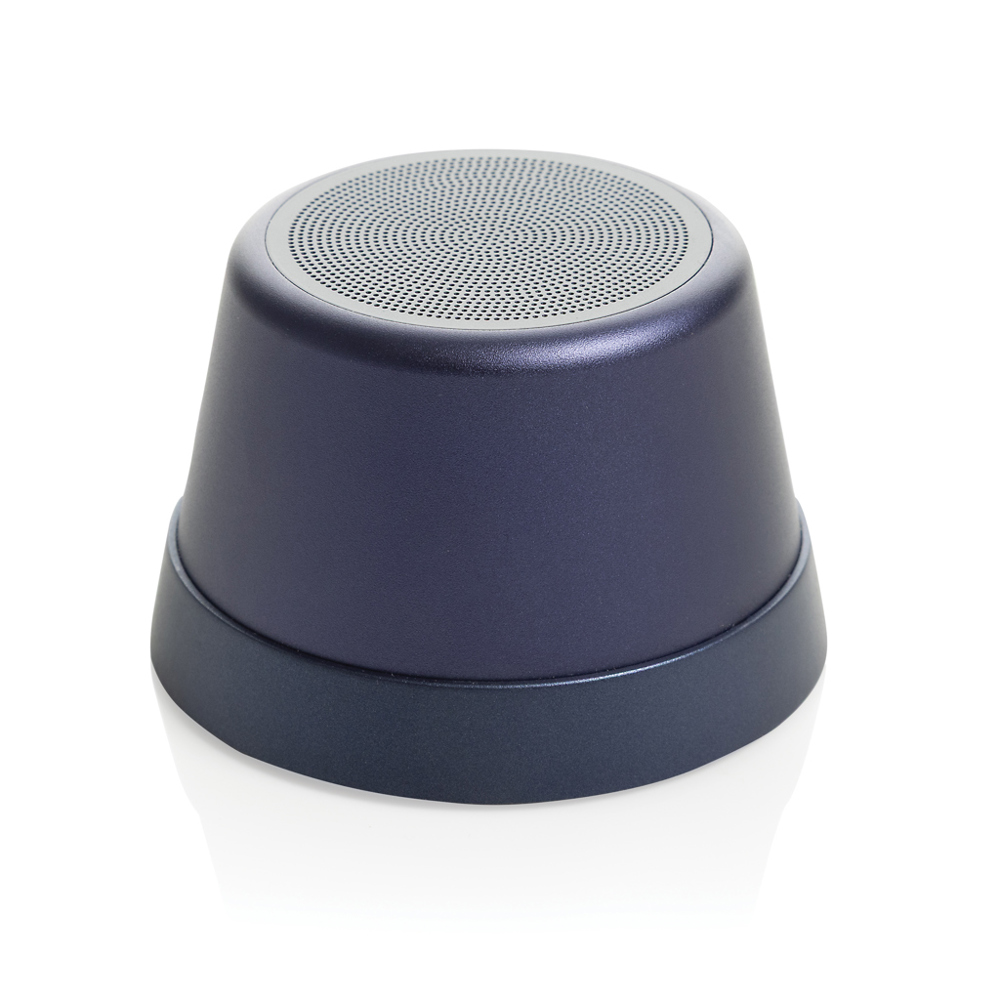Nivio magnetischer 5W-Speaker aus RCS recyceltem Aluminium - blau (± PMS 4145 C)