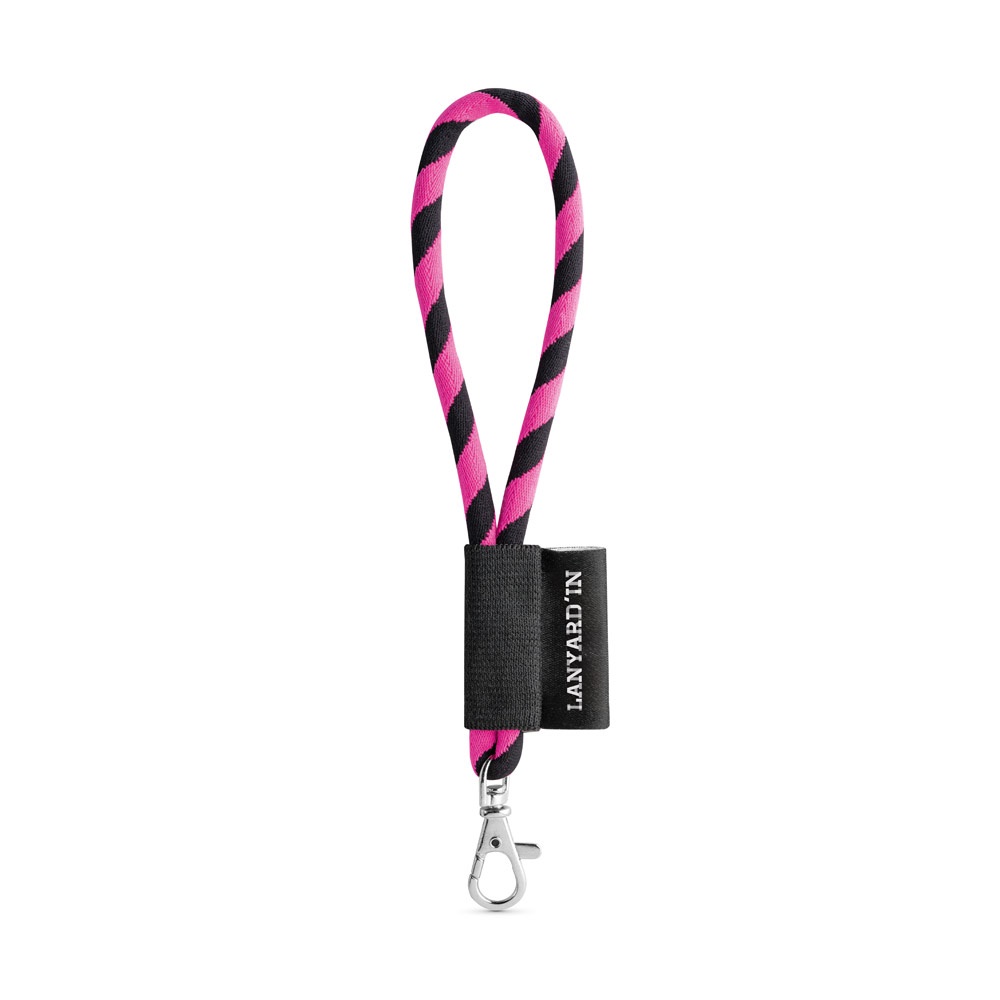 75090. Lanyard Tube Short Set. Standardmodelle - Schwarz, Rosa