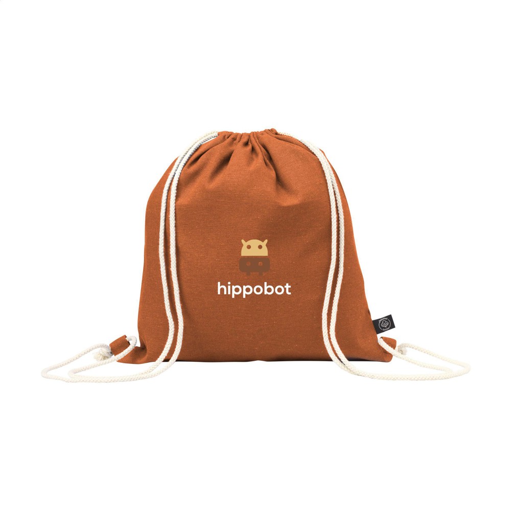 PromoColour GRS Recycled Cotton Backpack (150 g/m²) - orange
