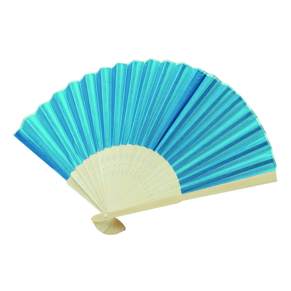 BAMBOO COOL - Faltbarer Fächer - hellblau