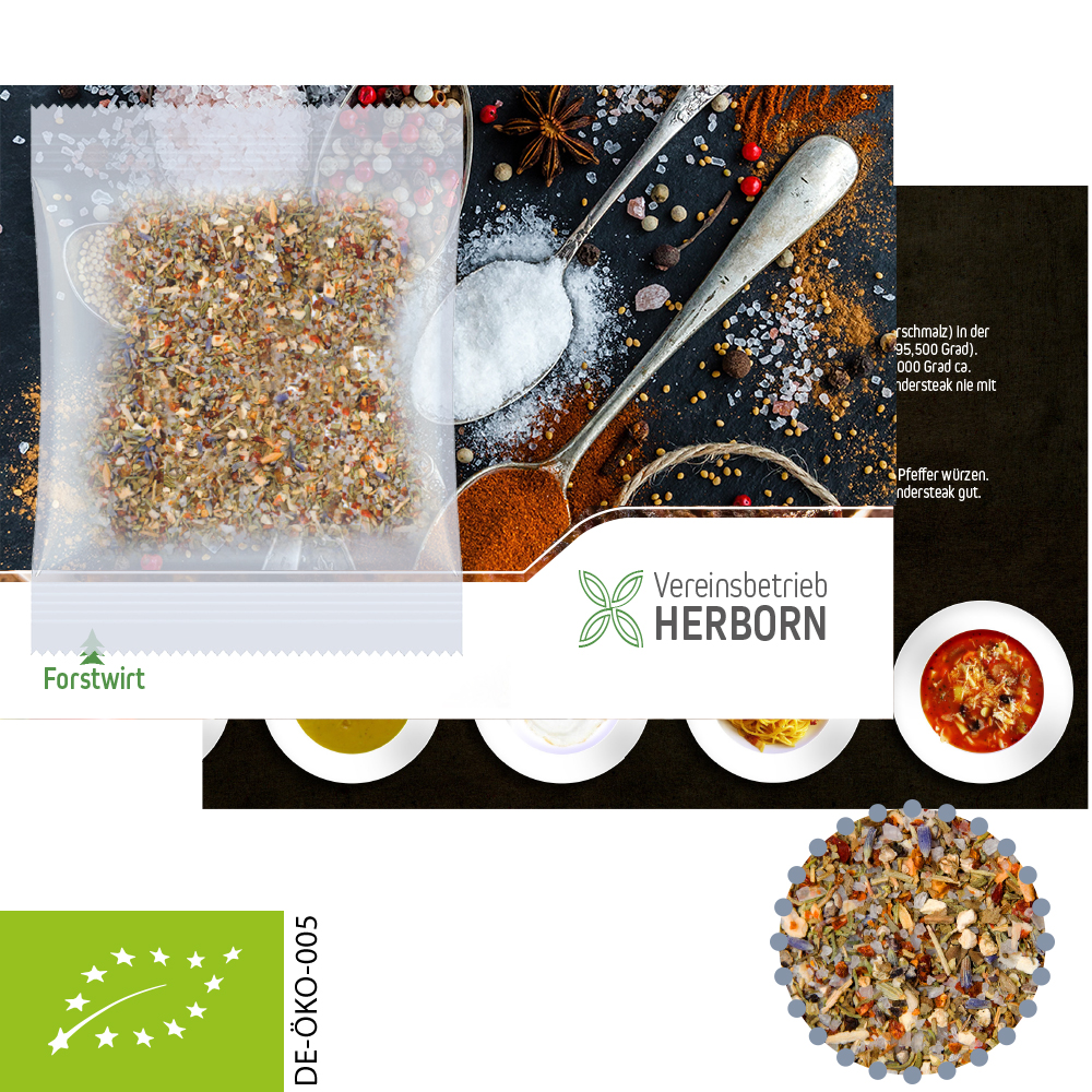 Bio Gewürzmischung Alleskönner, ca. 10g, Werbekarte A6