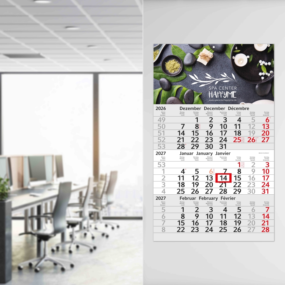 3-Monatskalender Einblatt Budget 3 EXPRESS