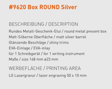 Box ROUND Silver