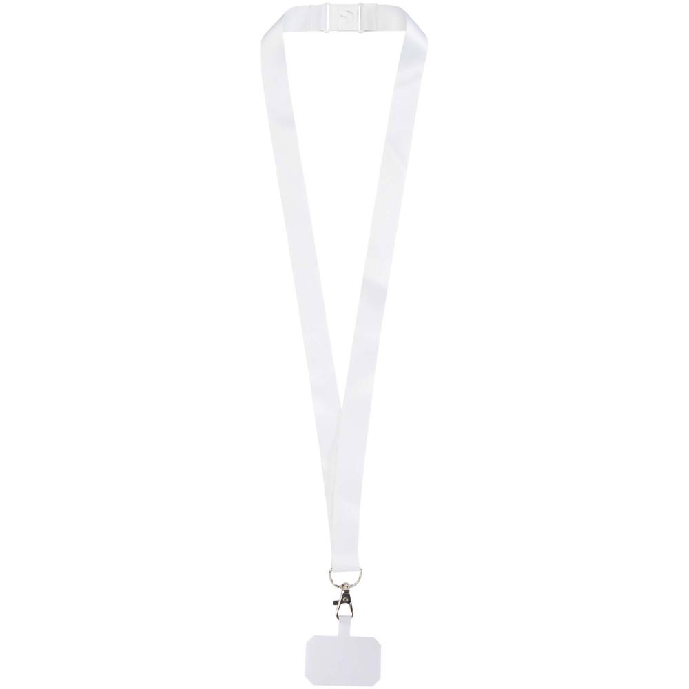 Addie RPET Sublimation Lanyard mit Telefonhalterung und Sicherheitsverschluss