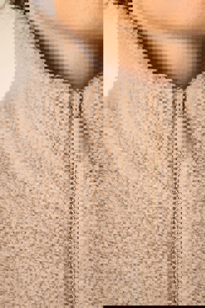 SP403 - Unisex-Sweatshirt mit 1/4-Reißverschluss und überschnittenen Schultern aus Sherpa-Material