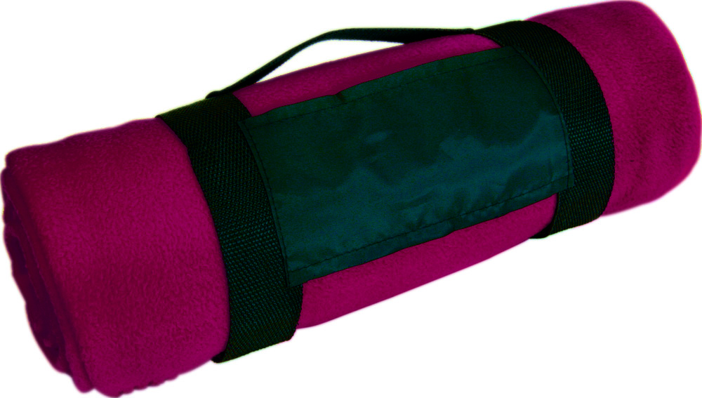 Picknickdecke mit Tragegurt - bordeaux