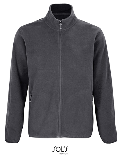 SOL´S - Men´s Factor Zipped Fleece Jacket - Charcoal Grey (Solid)