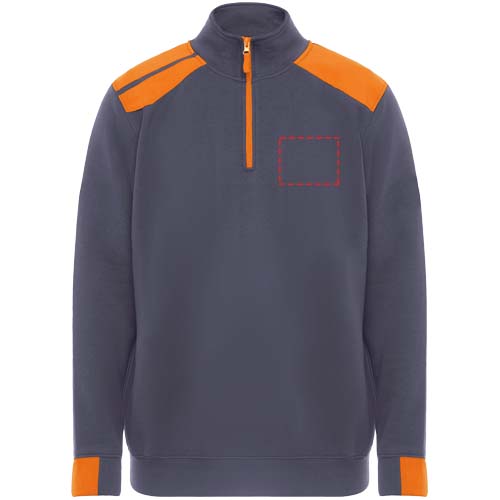 Maverick Pullover für Herren mit halbem Reißverschluss, 280 g/m2