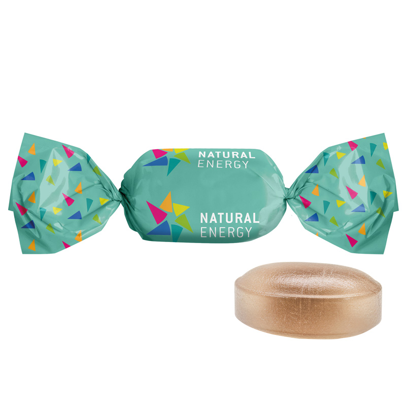 Schoko-Minz Bonbon im weißen, kompostierbaren Wickler