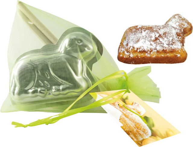 Osterback-Set im Organzasäckchen, inkl. Digitaldruck 1-4/4 c