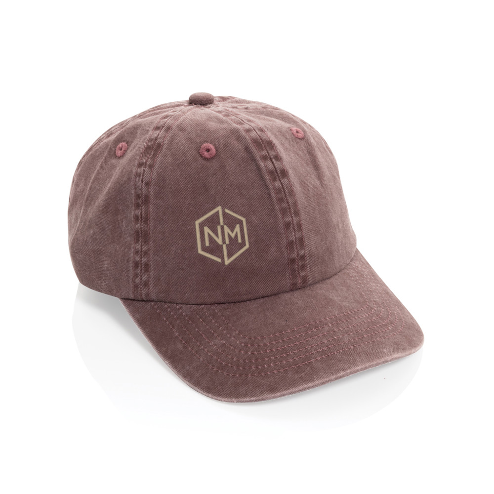BEAU AWARE™ Washed 6-Panel Kappe aus 270gr/m² Baumwolltwill