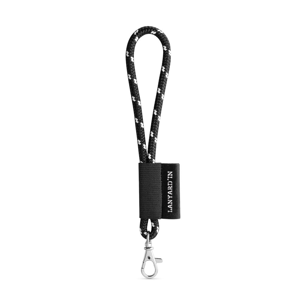 75092. Lanyard Nautic Short Set. Standardmodelle - Schwarz, Weiß