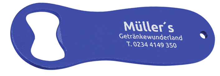 Flaschenöffner FABIO - blau