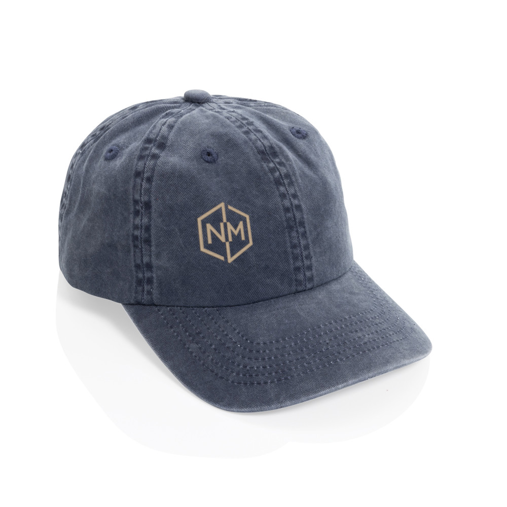 BEAU AWARE™ Washed 6-Panel Kappe aus 270gr/m² Baumwolltwill