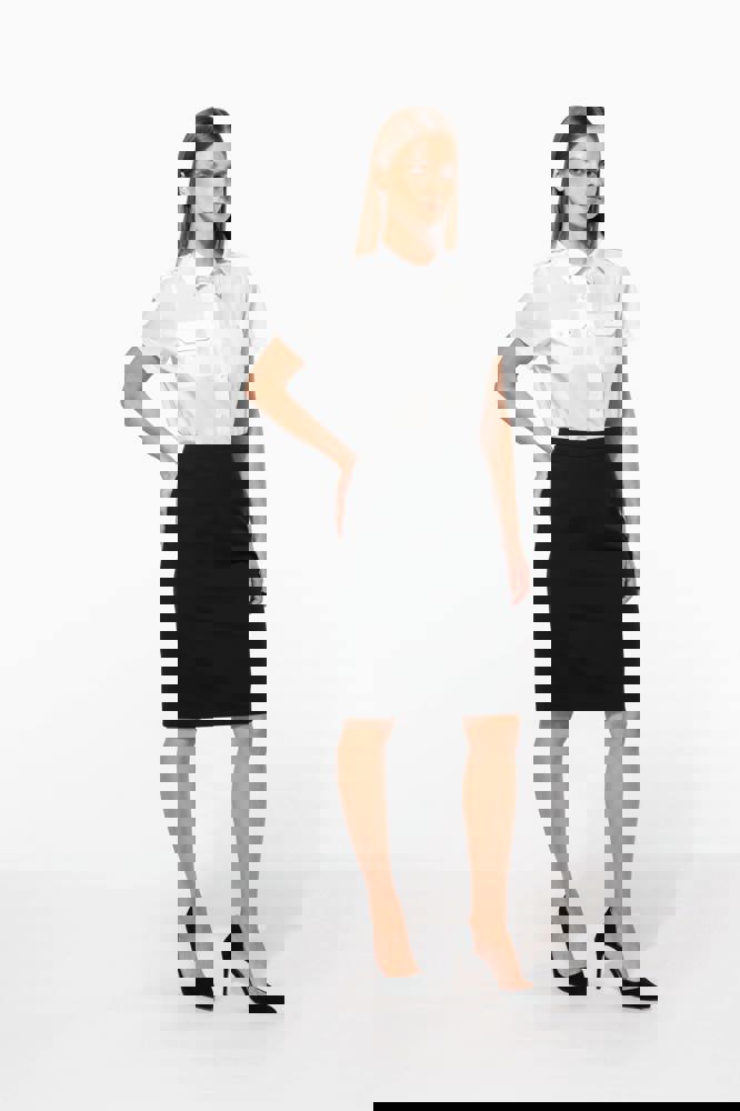 K504 - Kurzarm-Pilotenhemd für Damen