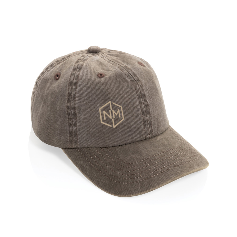 BEAU AWARE™ Washed 6-Panel Kappe aus 270gr/m² Baumwolltwill
