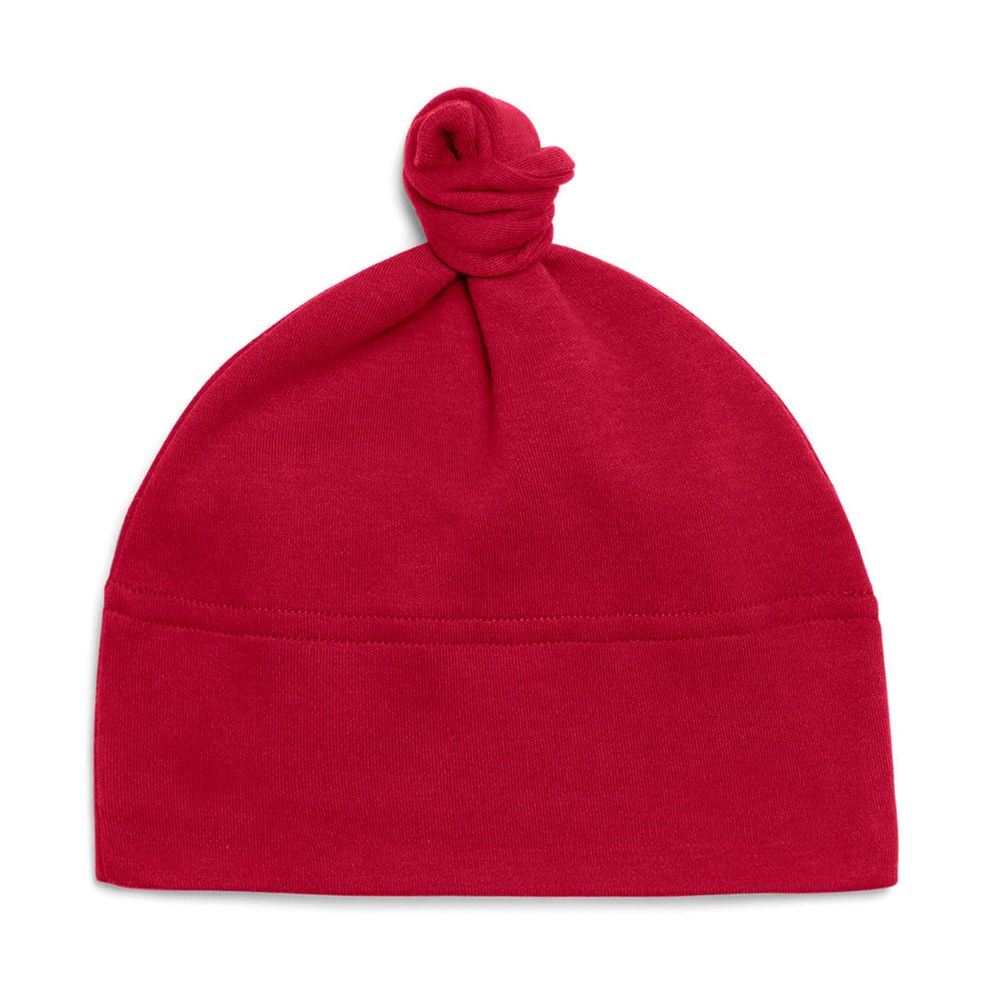 Baby 1 Knot Hat - Red