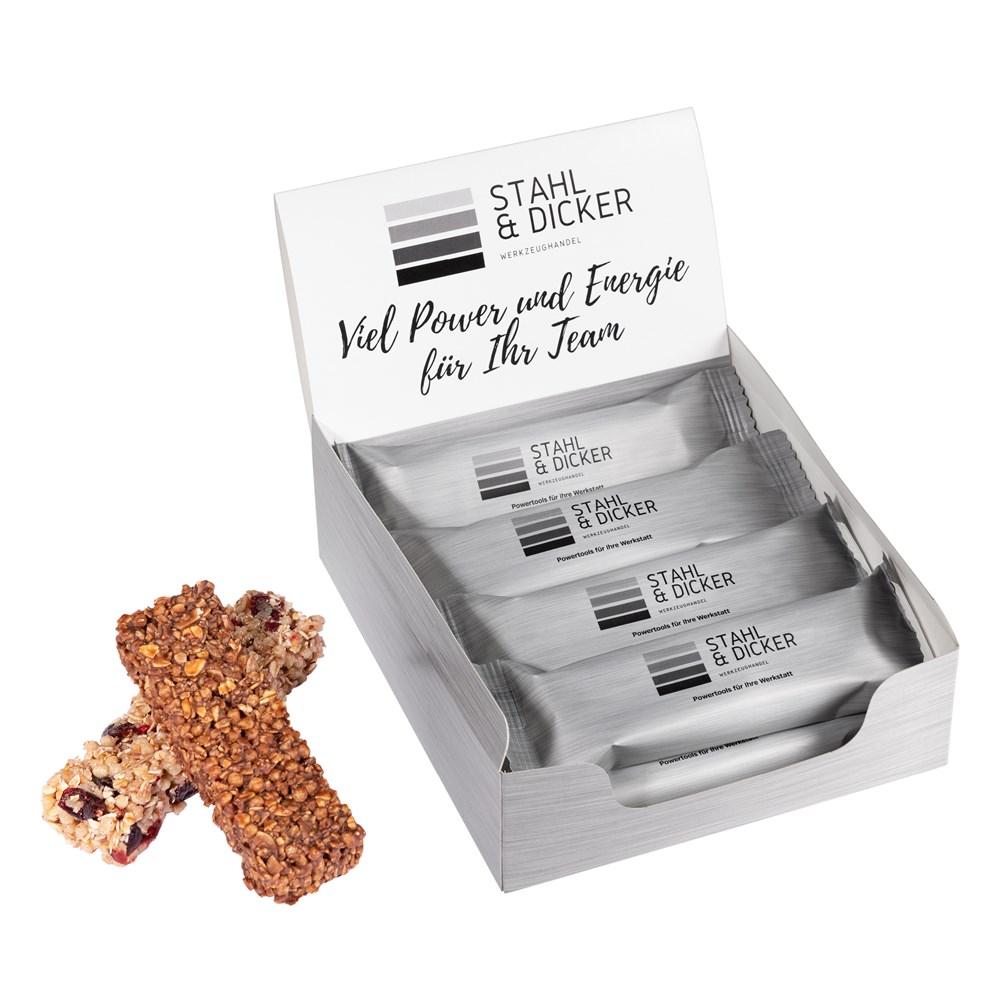 8 Müsliriegel in Geschenkbox