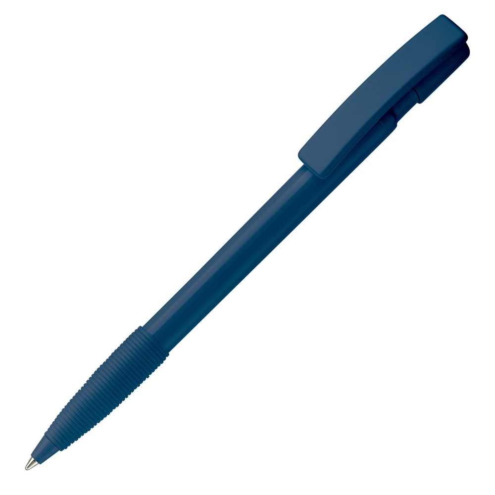Kugelschreiber Nash Hardcolour mit Gummigriff - dunkelblau