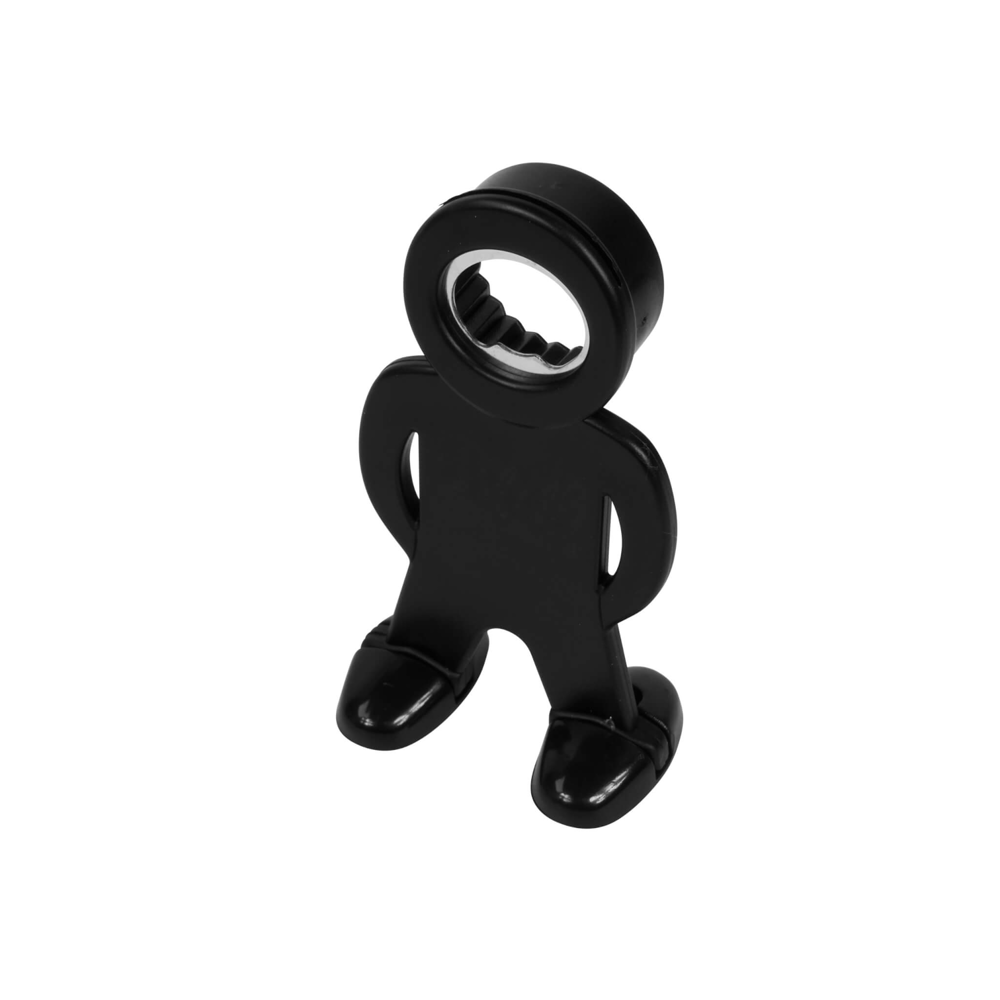 Flaschenöffner MANFRED - mit Füßen - schwarz