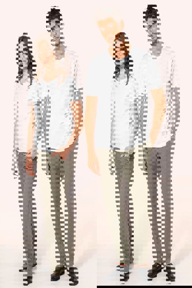 PK301 - Supima® Damen-T-Shirt mit Rundhals ausschnitt und kurzen Ärmeln