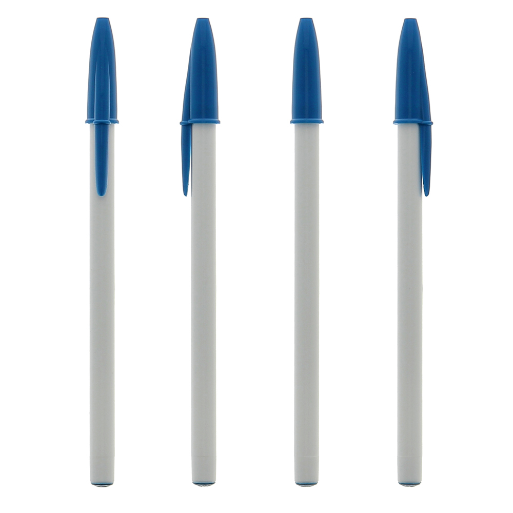 BIC® Style Kugelschreiber - Weiß / Blau / Schwarze Tinte
