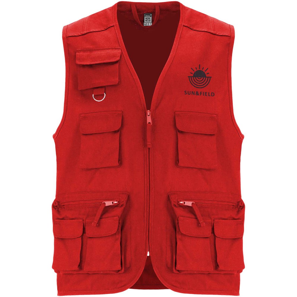 Venera Arbeitsweste mit V-Ausschnitt und mehreren Taschen, 200 g/m2 