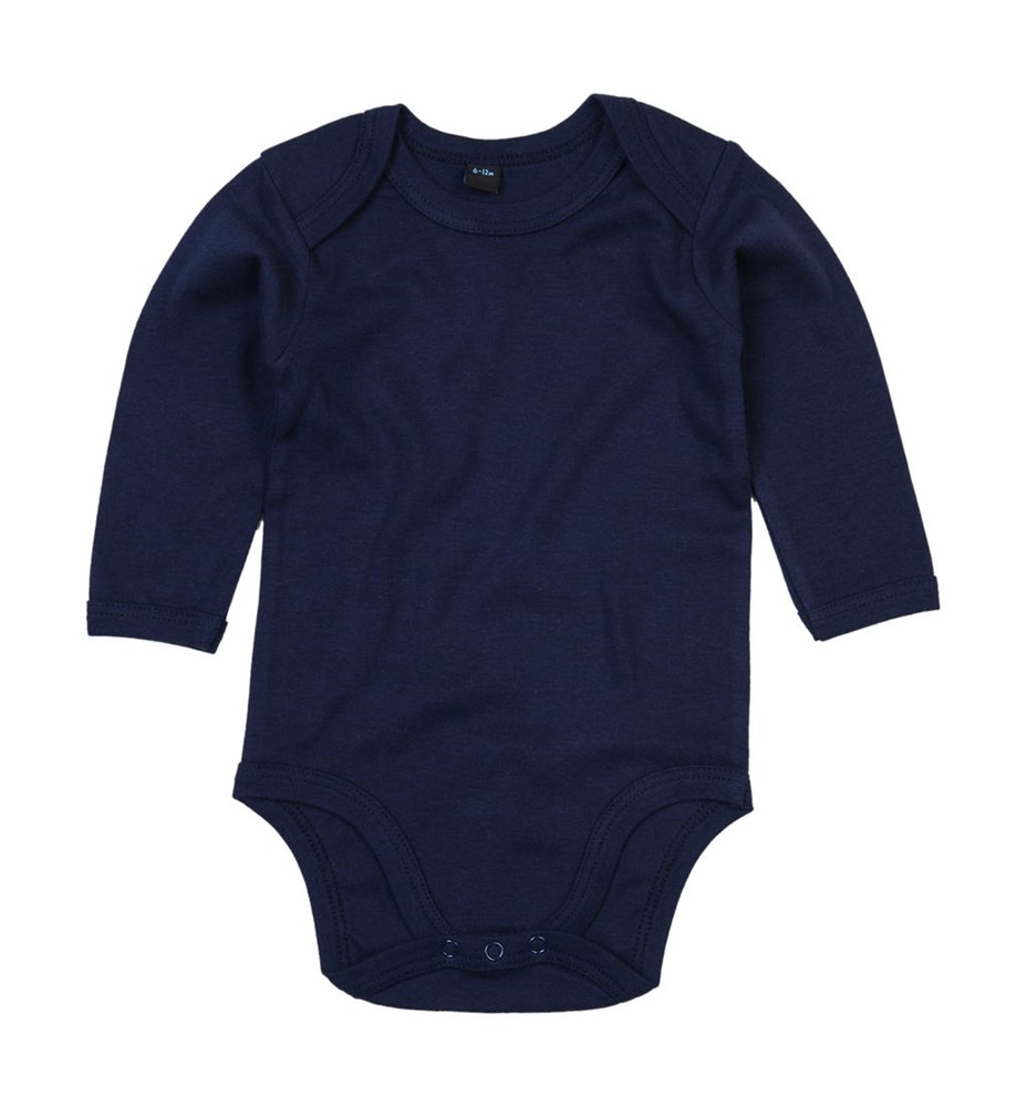 Baby long Sleeve Bodysuit - Nautical Navy