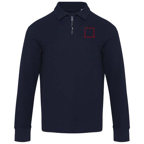 Apollo 245 g/m² Langarm Poloshirt Unisex mit Reißverschluss