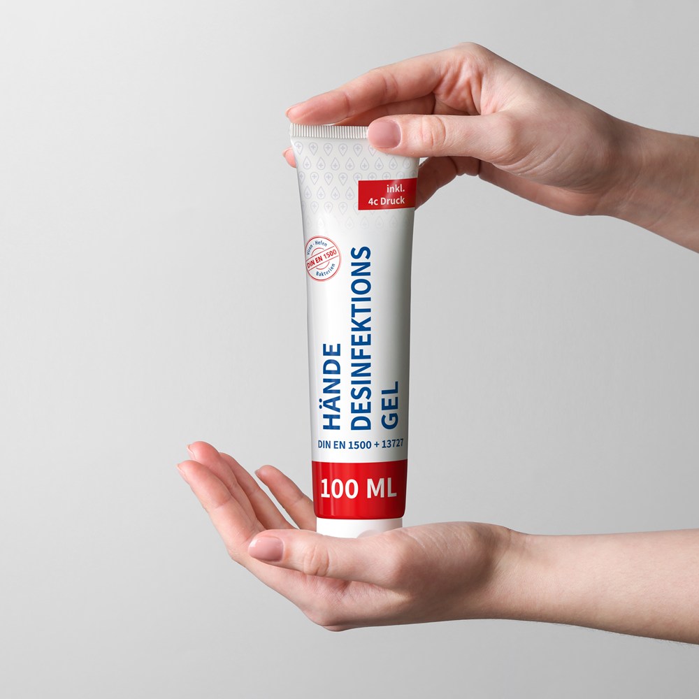 Hände-Desinfektionsgel (DIN EN 1500), 100 ml Tube