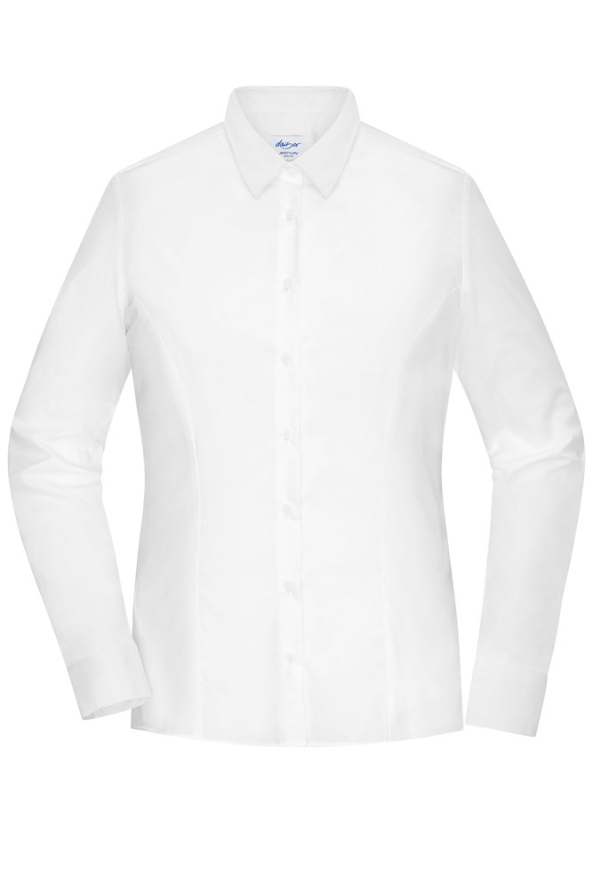 Ladies' Shirt - SLIM FIT - - White (ca. Pantone white)