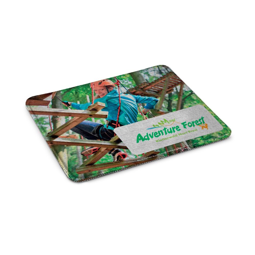 Mousepad Premium aus Mikrofaser und Naturkautschuk 24 x 20 cm, inkl. Polybeutel