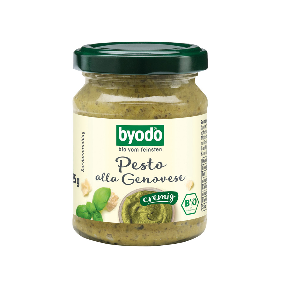 BIO Pesto im Werbekarton 125 g  ,  Inhalt:  Bio Pesto alla Genovese
