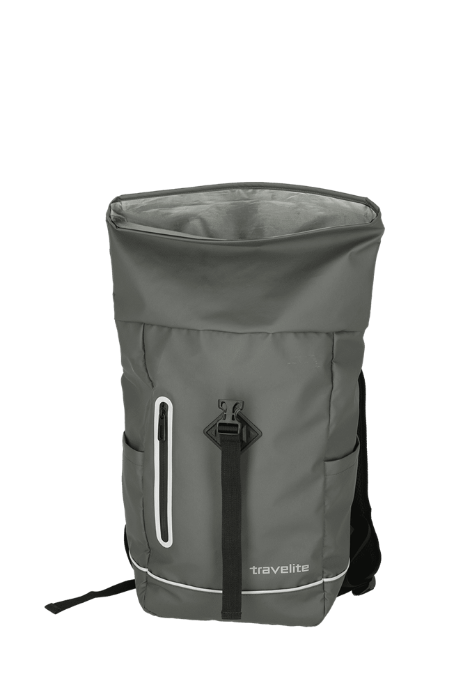 TRAVELITE BASICS Roll-Up Rucksack Plane, Anthrazit