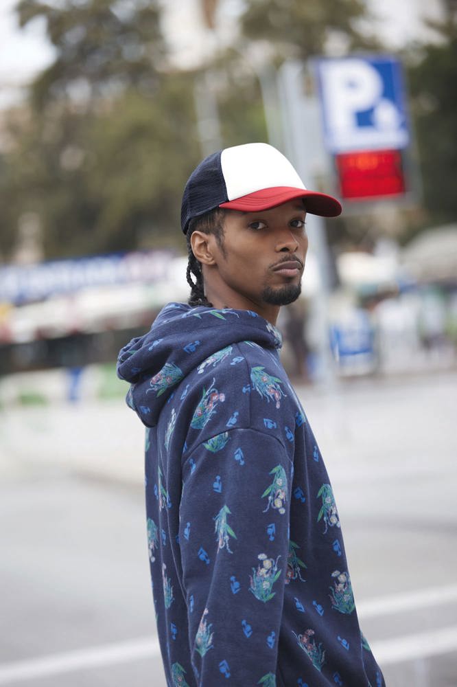 B639 - Mehrfarbiger Trucker Cap 5 Panels
