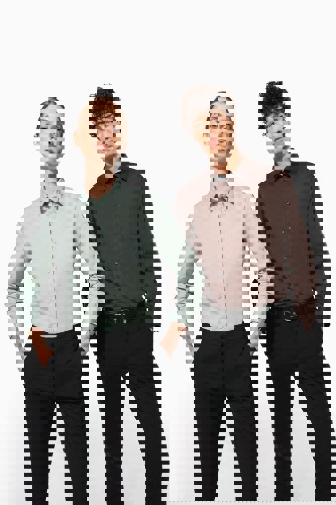 K549C - Popeline-Hemd Baumwollpolyester pflegeleicht für Damen