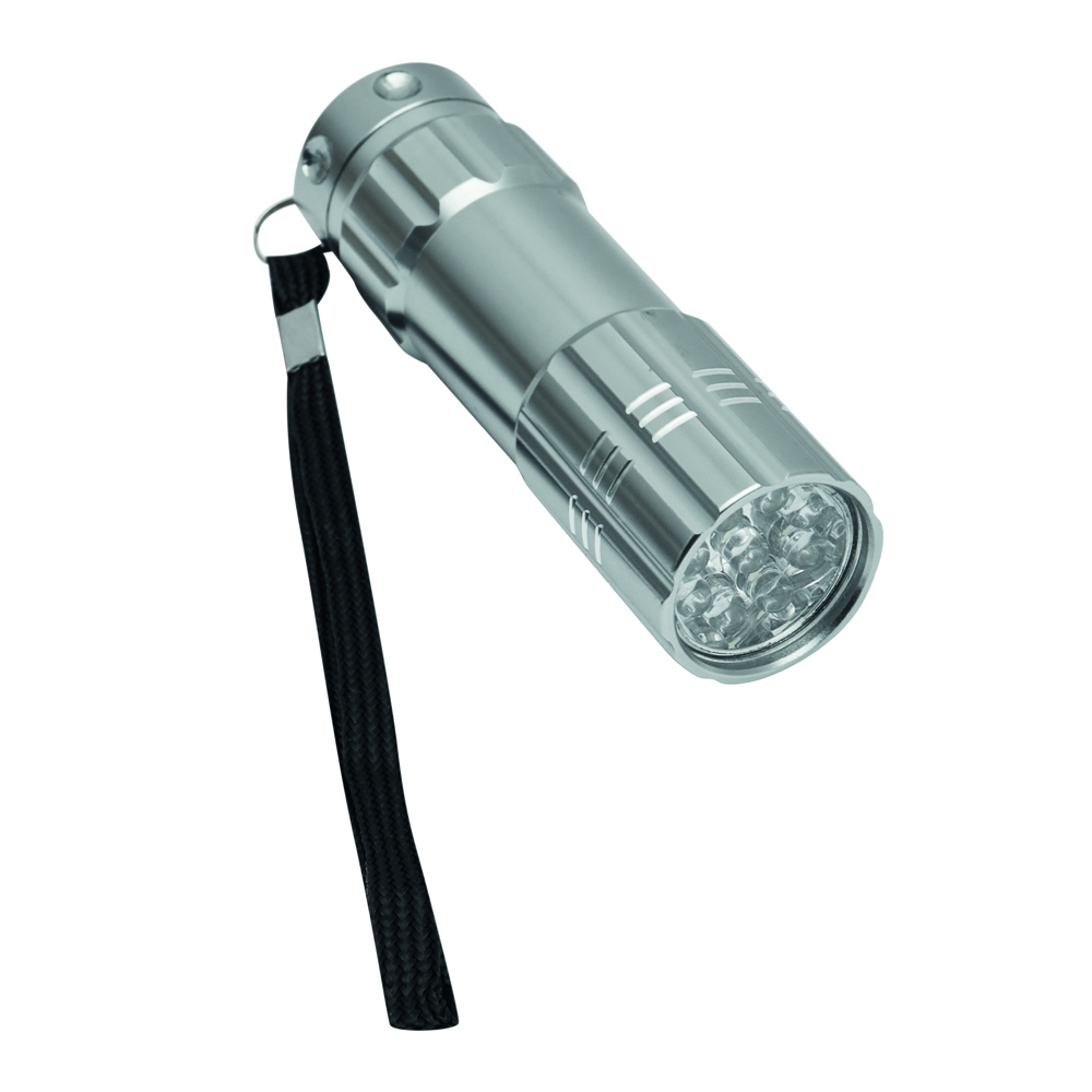 POWERFUL - LED-Taschenlampe - silber