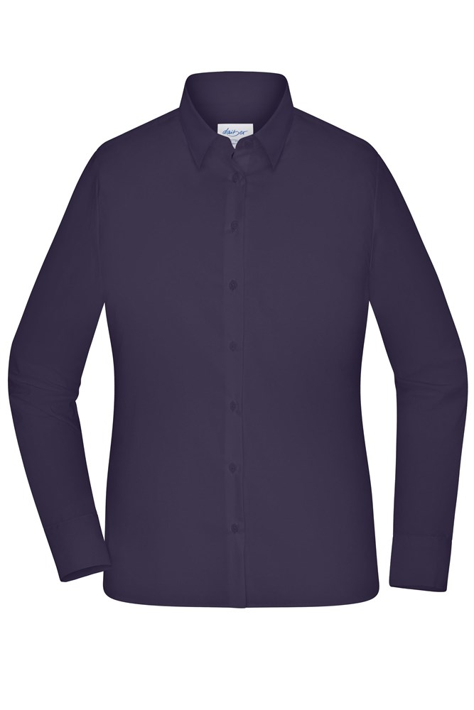 Ladies' Shirt - MODERN FIT - - Deep-purple (ca. Pantone P 101-16 C)