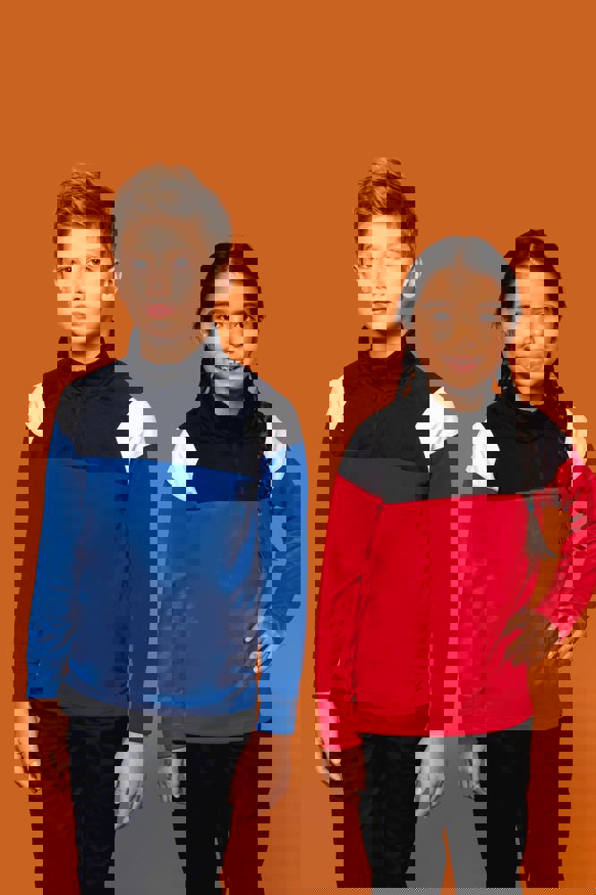 PA388 - Kinder Trainings-Sweatshirt mit 1/4 Reißverschluss