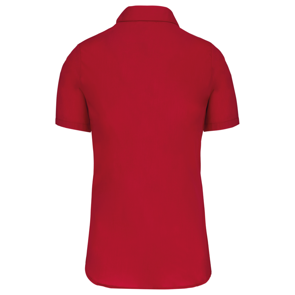 K544C - Damen Popelinebluse Kurzarm