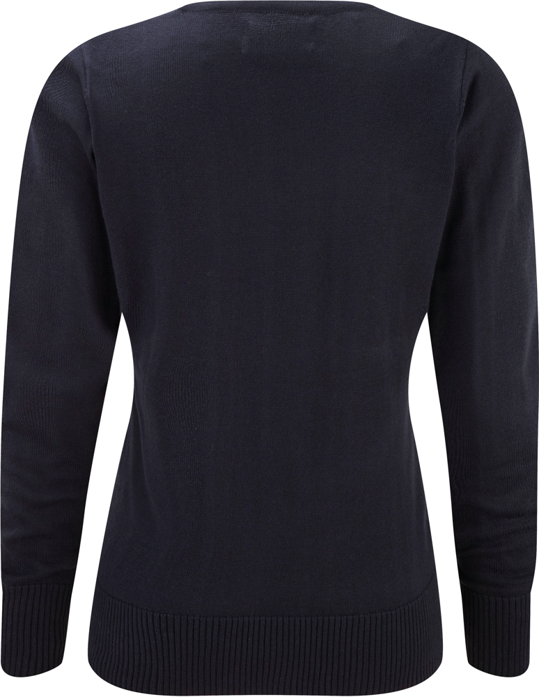 RU710F - Ladies' V-neck Knitted Pullover