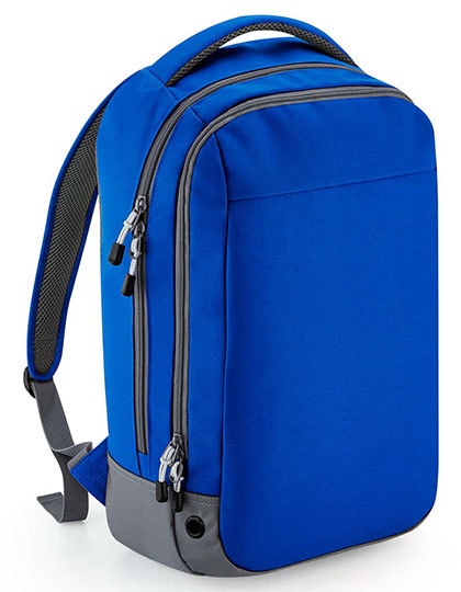 BagBase - Athleisure Sports Backpack - Bright Royal, Grey