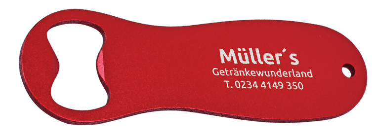 Flaschenöffner FABIO - rot