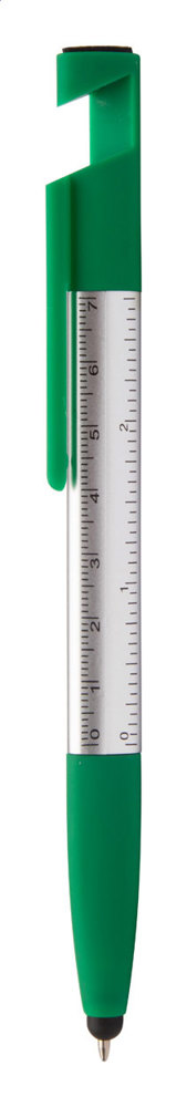 Handy - Touchpen mit Kugelschreiber - grün/silber