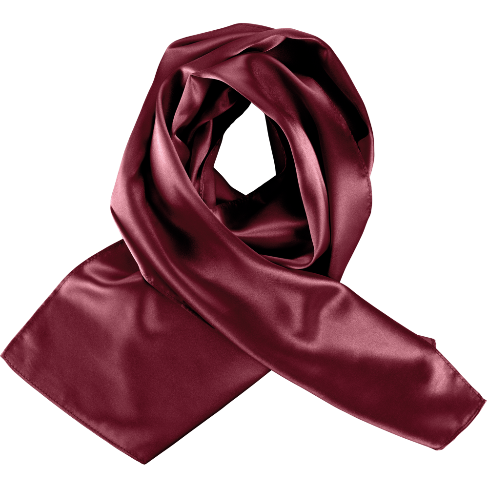 K861 - Satin HALSTUCH - wine