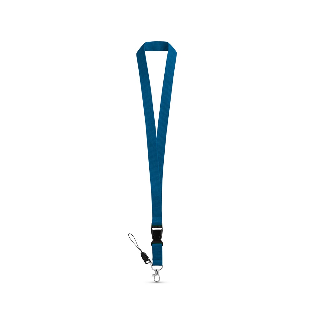 ANQUETIL. Lanyard aus Polyester - blau
